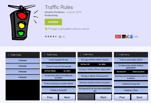 https://play.google.com/store/apps/details?id=com.creativedreamzzz.trafficrule&hl=en